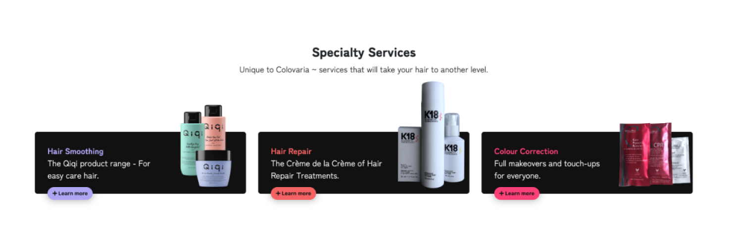Colovaria specialty services